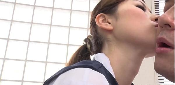 Japanese secretary, Maiko Sargimi is horny, uncensored